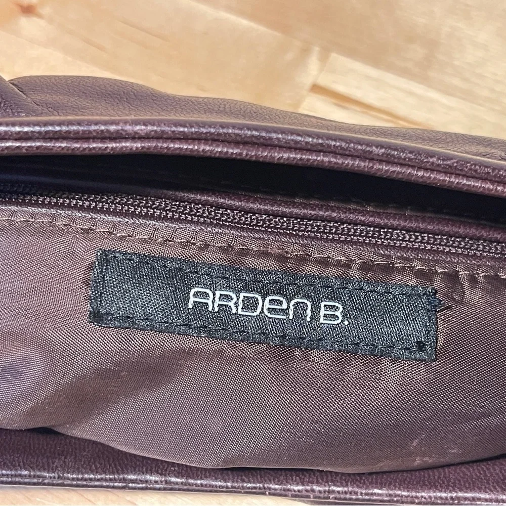 Arden B Genuine Leather Clutch Bag Vintage Evening Purse Wristlet Handbag